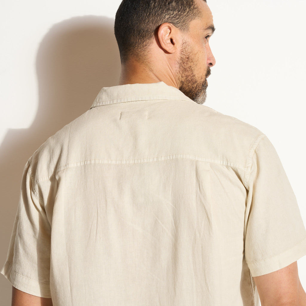 Zion Linen Tabby Weave Camp Shirt