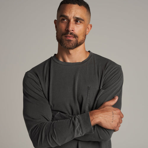 Asher Long Sleeve Pocket Tee