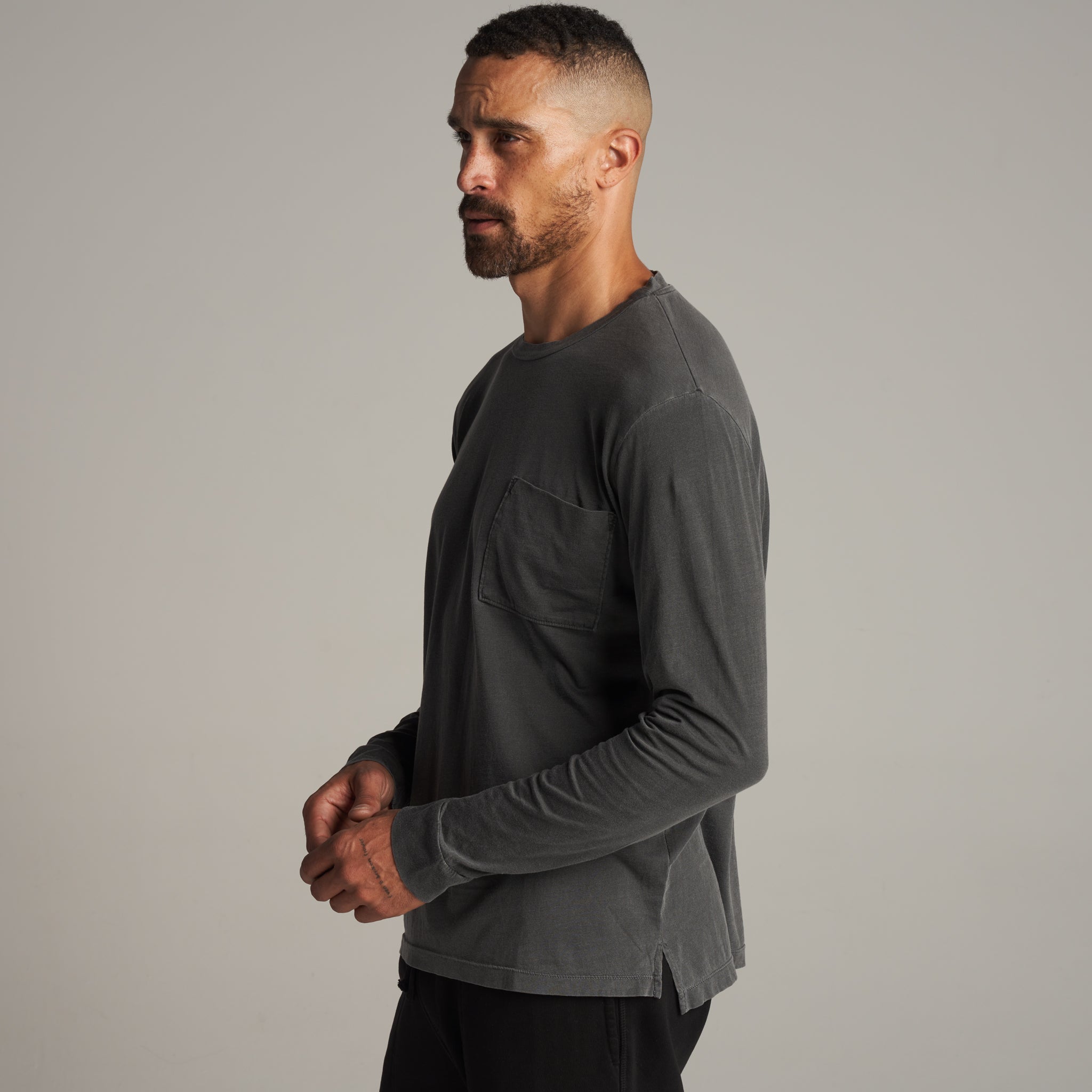 Asher Long Sleeve Pocket Tee