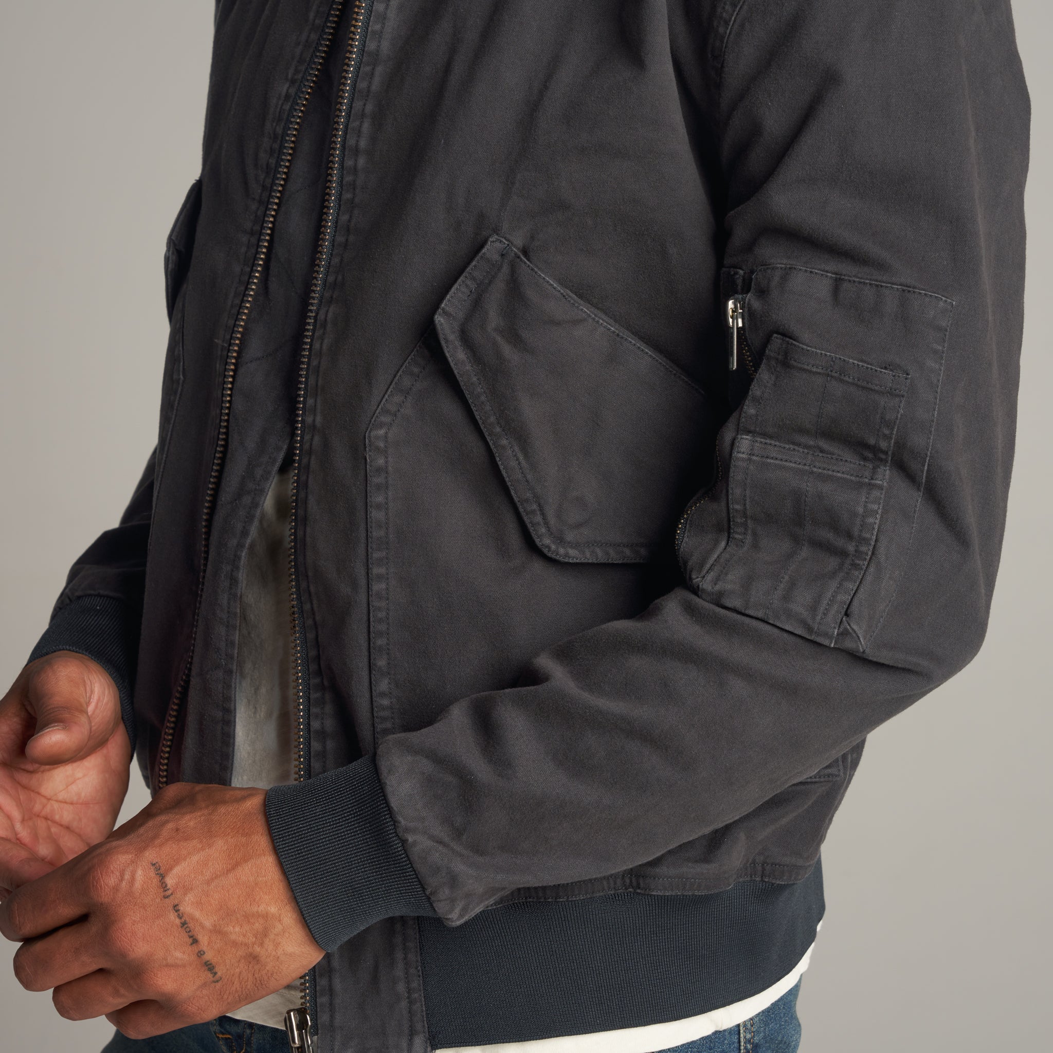 Dillon Mid-Century Twill Bomber Jacket