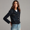 Jamie Cropped Denim Moto
