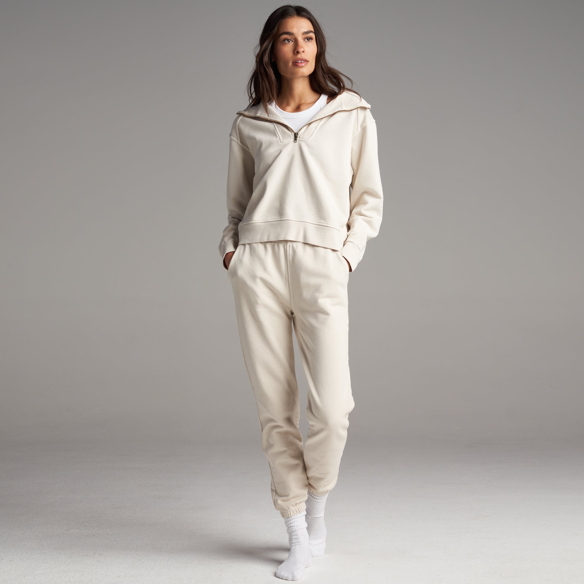 Josephine Quarter Zip Pullover Hoodie
