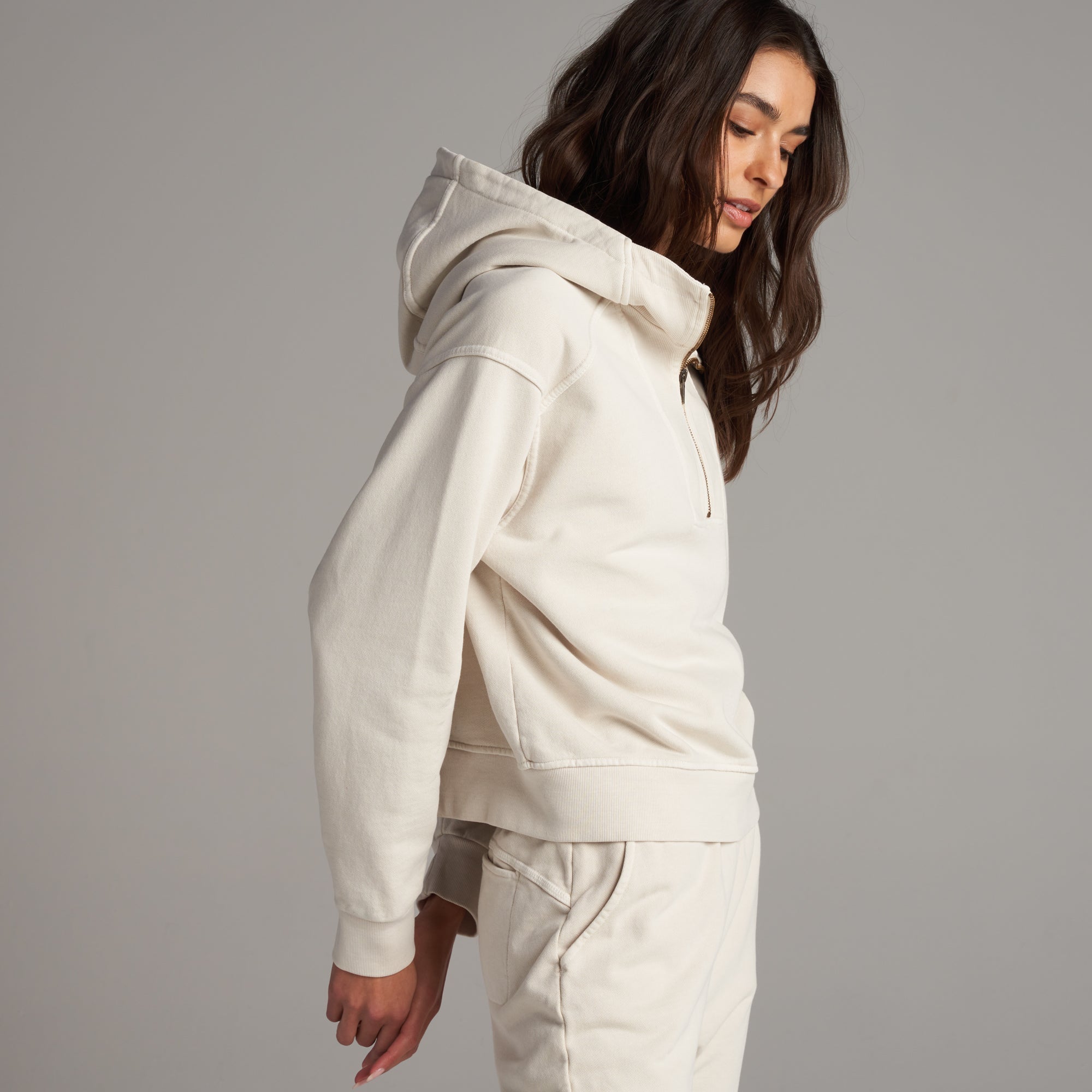 Josephine Quarter Zip Pullover Hoodie