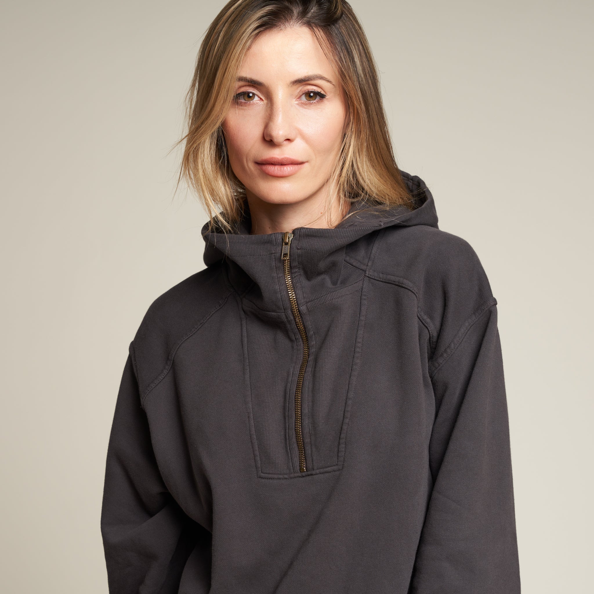 Josephine Quarter Zip Pullover Hoodie