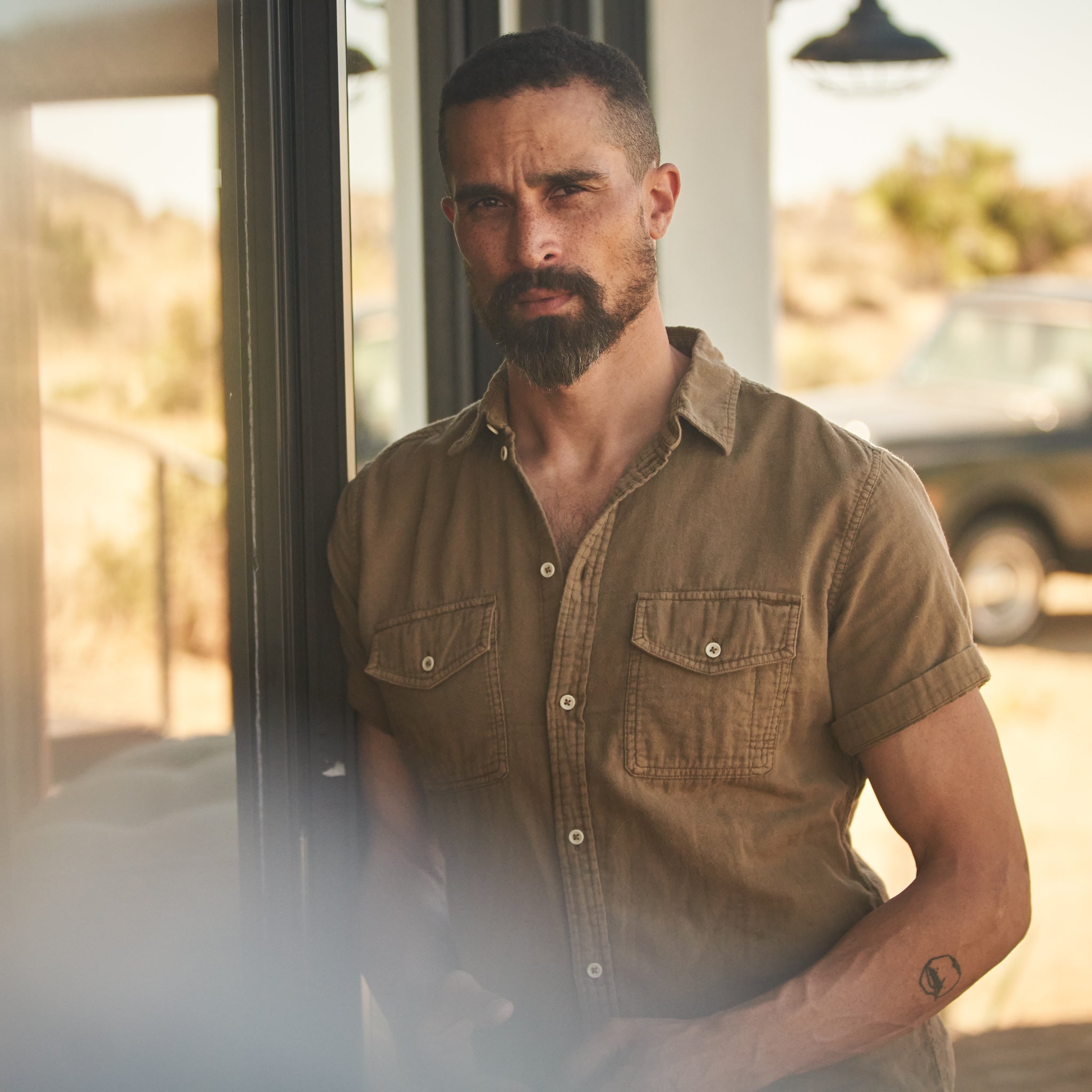 Leeds Cotton Gauze Short Sleeve Shirt