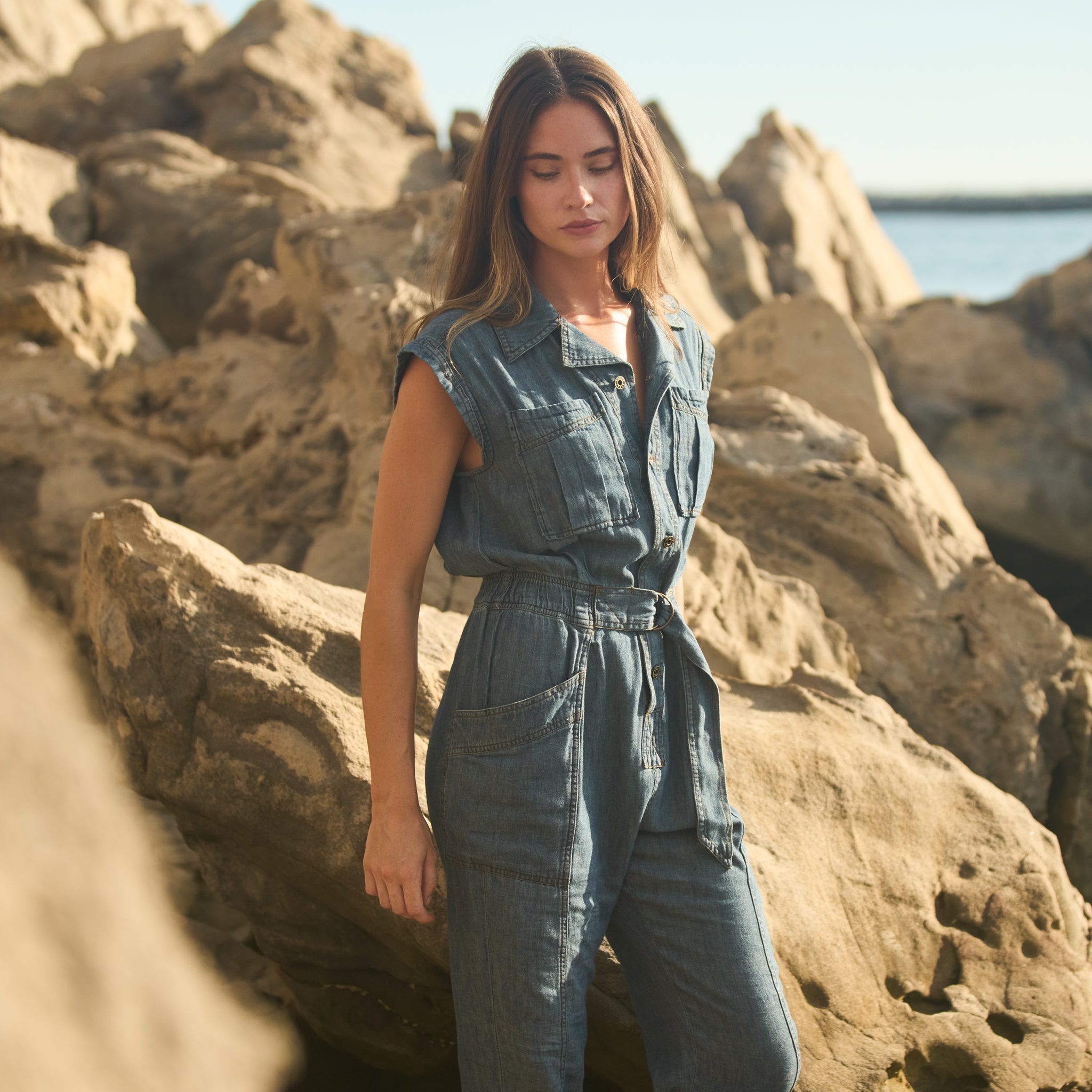 Lincoln Japanese Fluid Denim Jumpsuit
