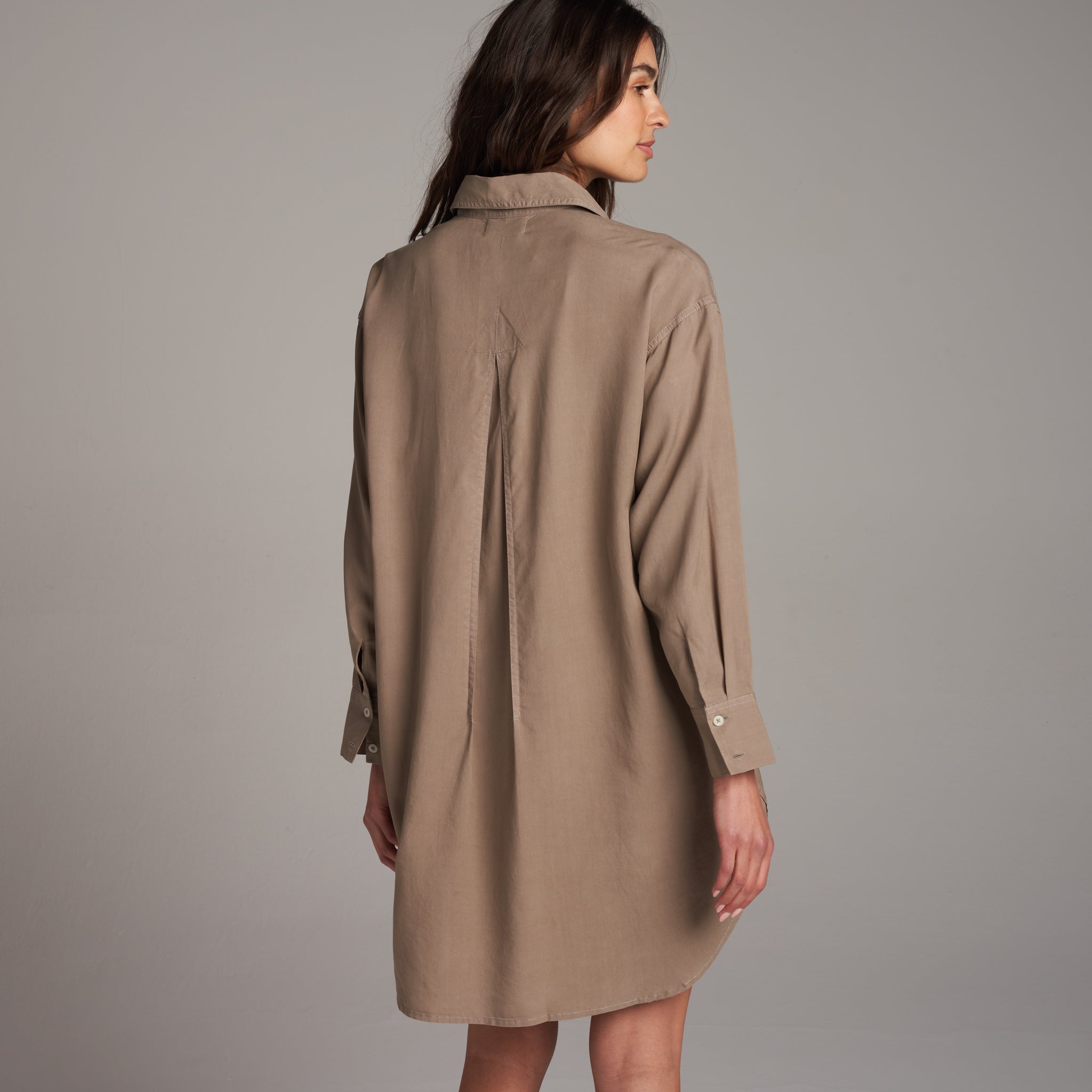 Merritt Drape Twill Shirt Dress