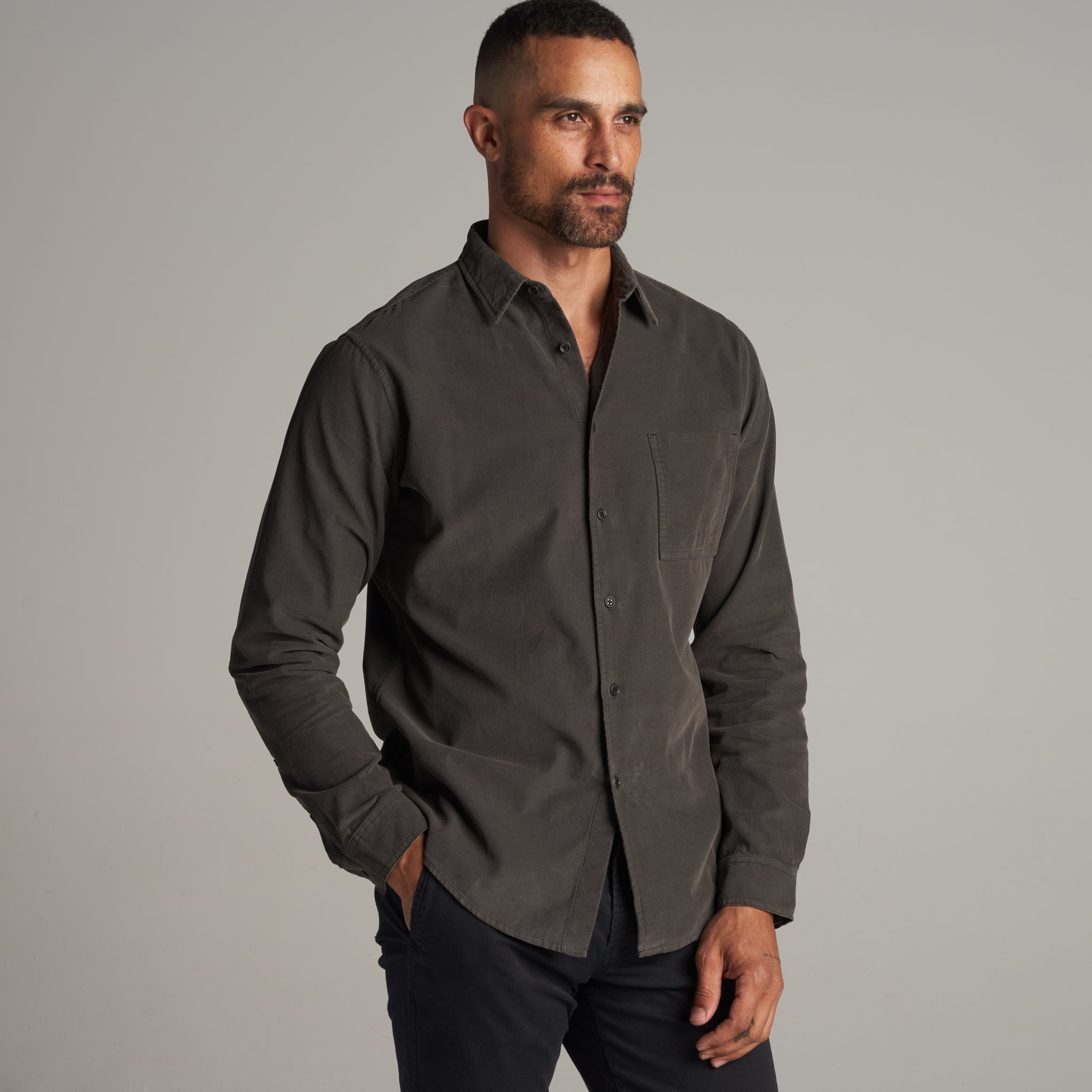 Nobel Fine Wale Cord Shirt