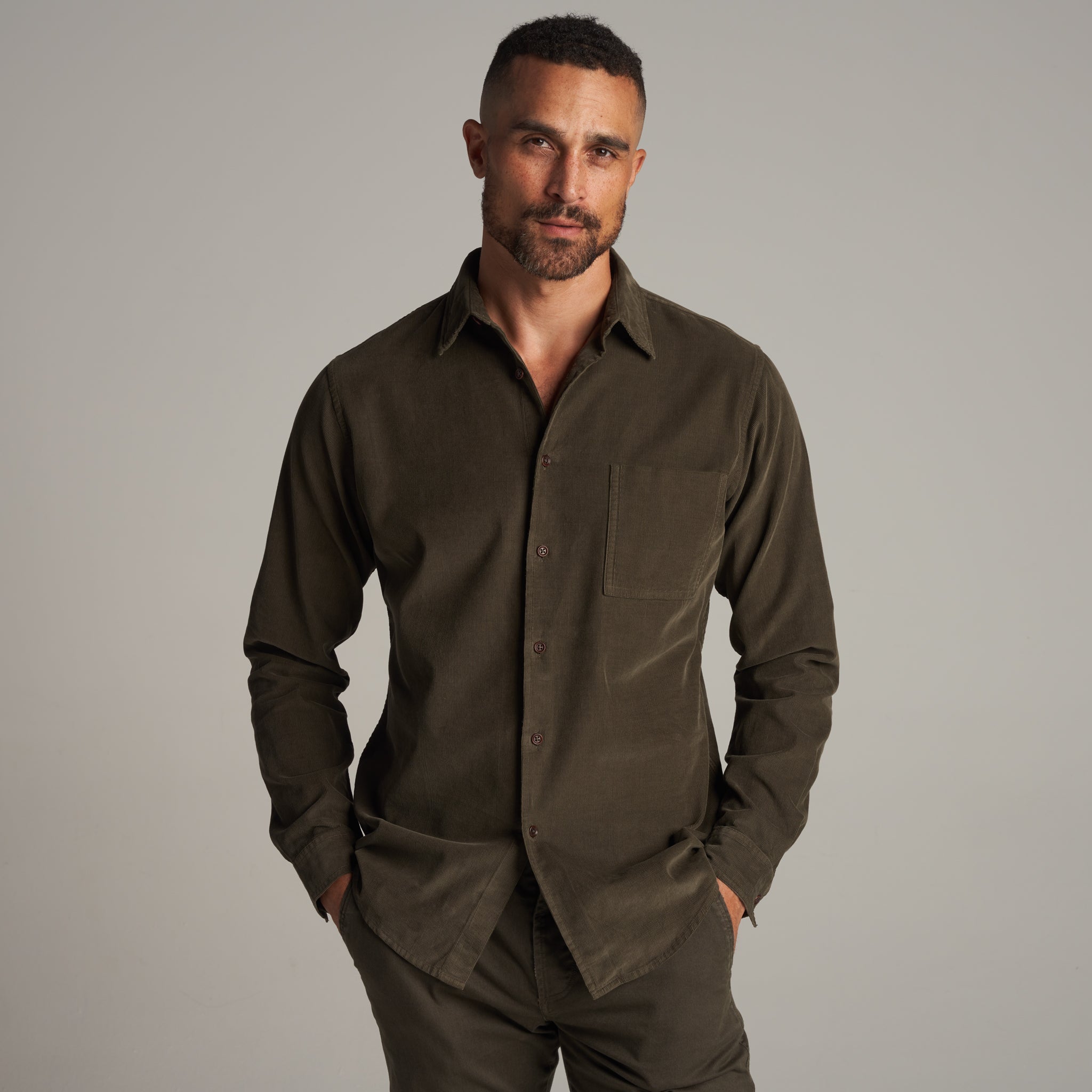 Nobel Fine Wale Cord Shirt