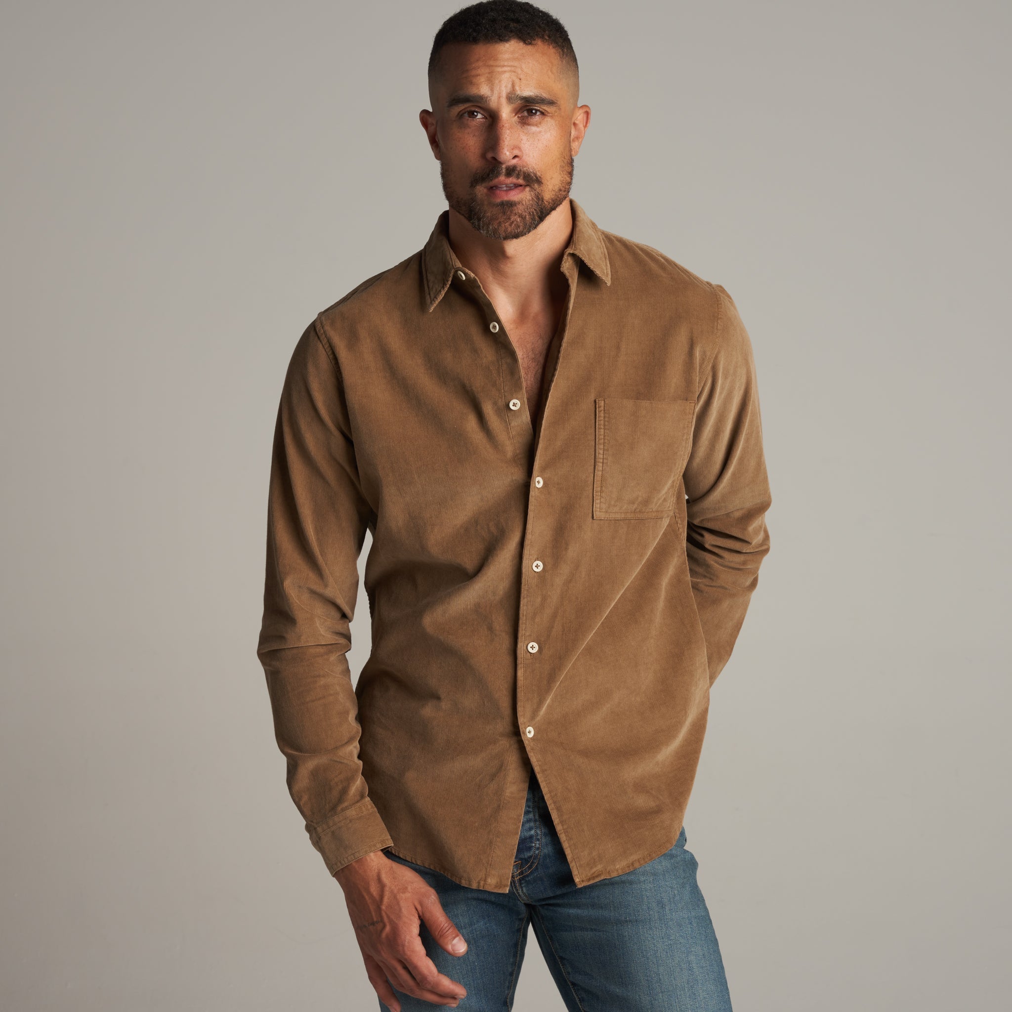 Nobel Fine Wale Cord Shirt