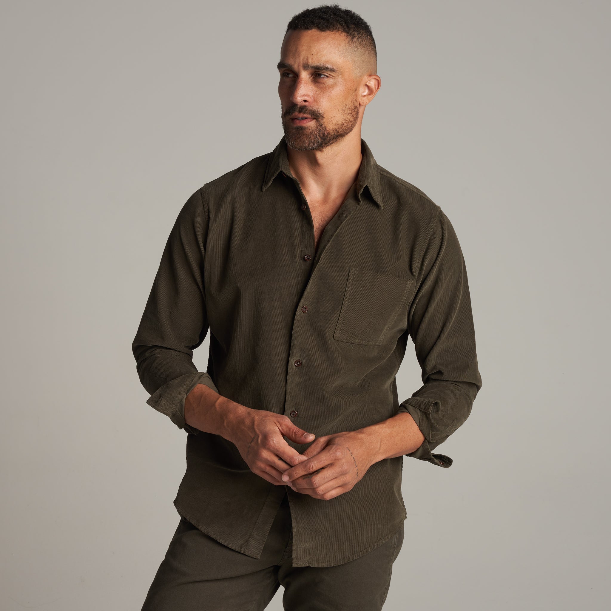 Nobel Fine Wale Cord Shirt