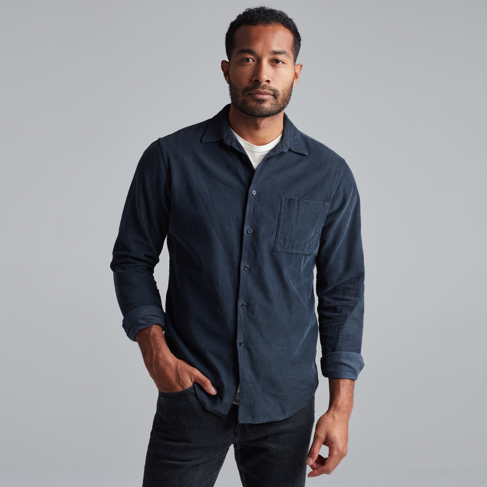 Nobel Fine Wale Cord Shirt