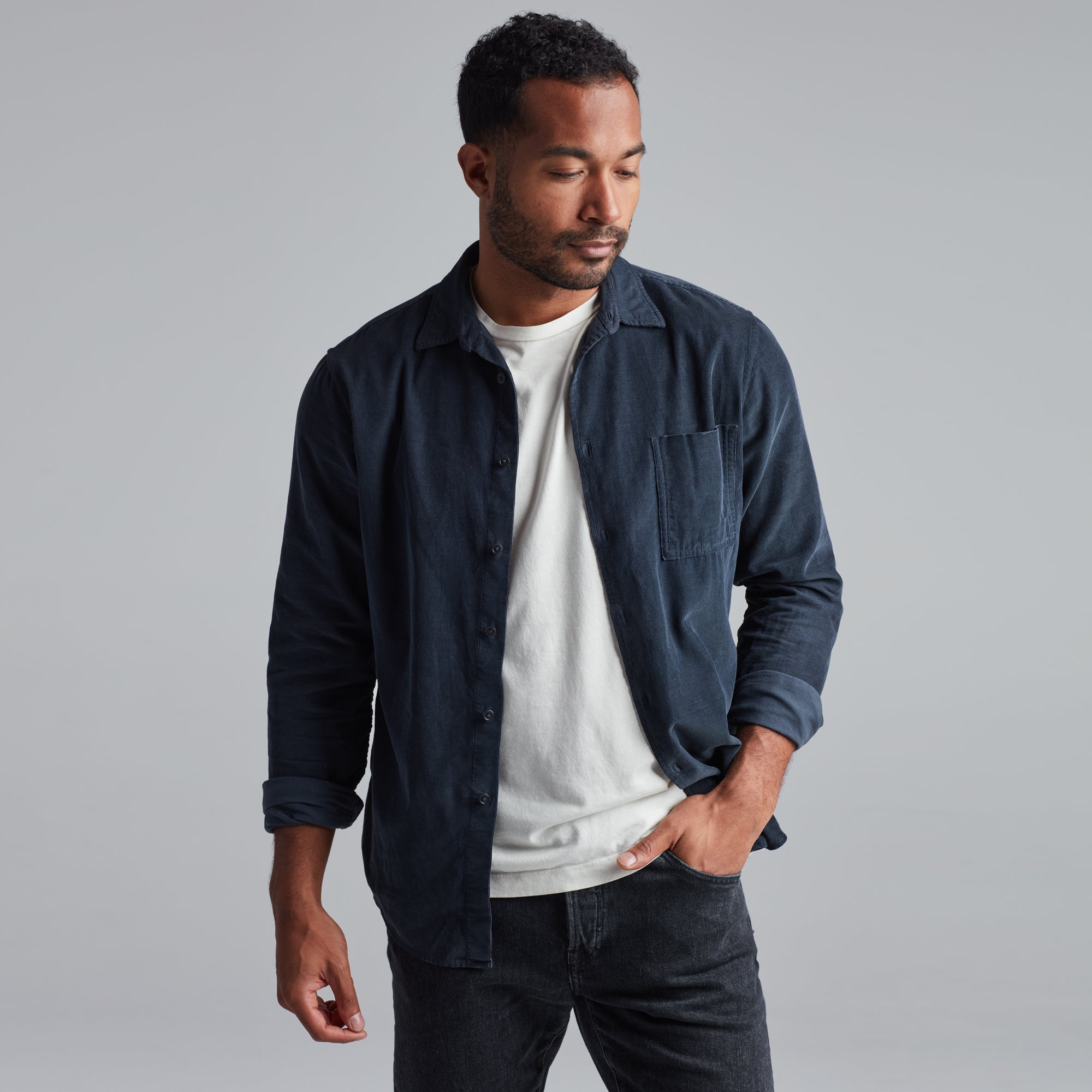 Nobel Fine Wale Cord Shirt