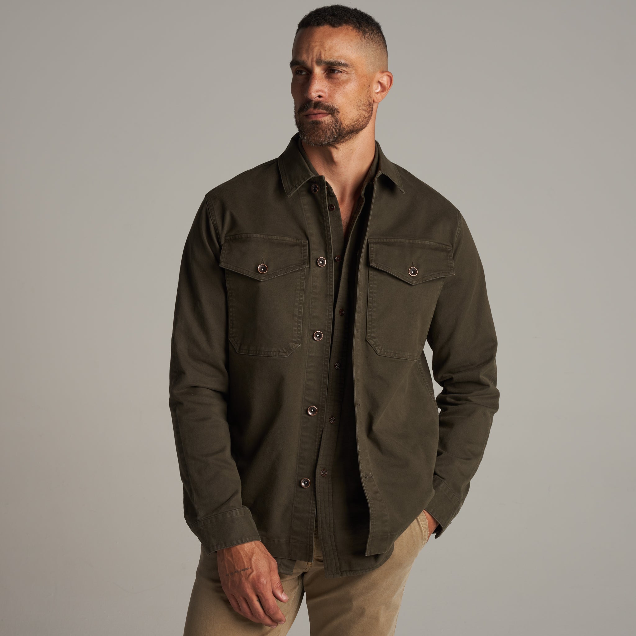 Odessa Mid-Century Twill Field Jacket