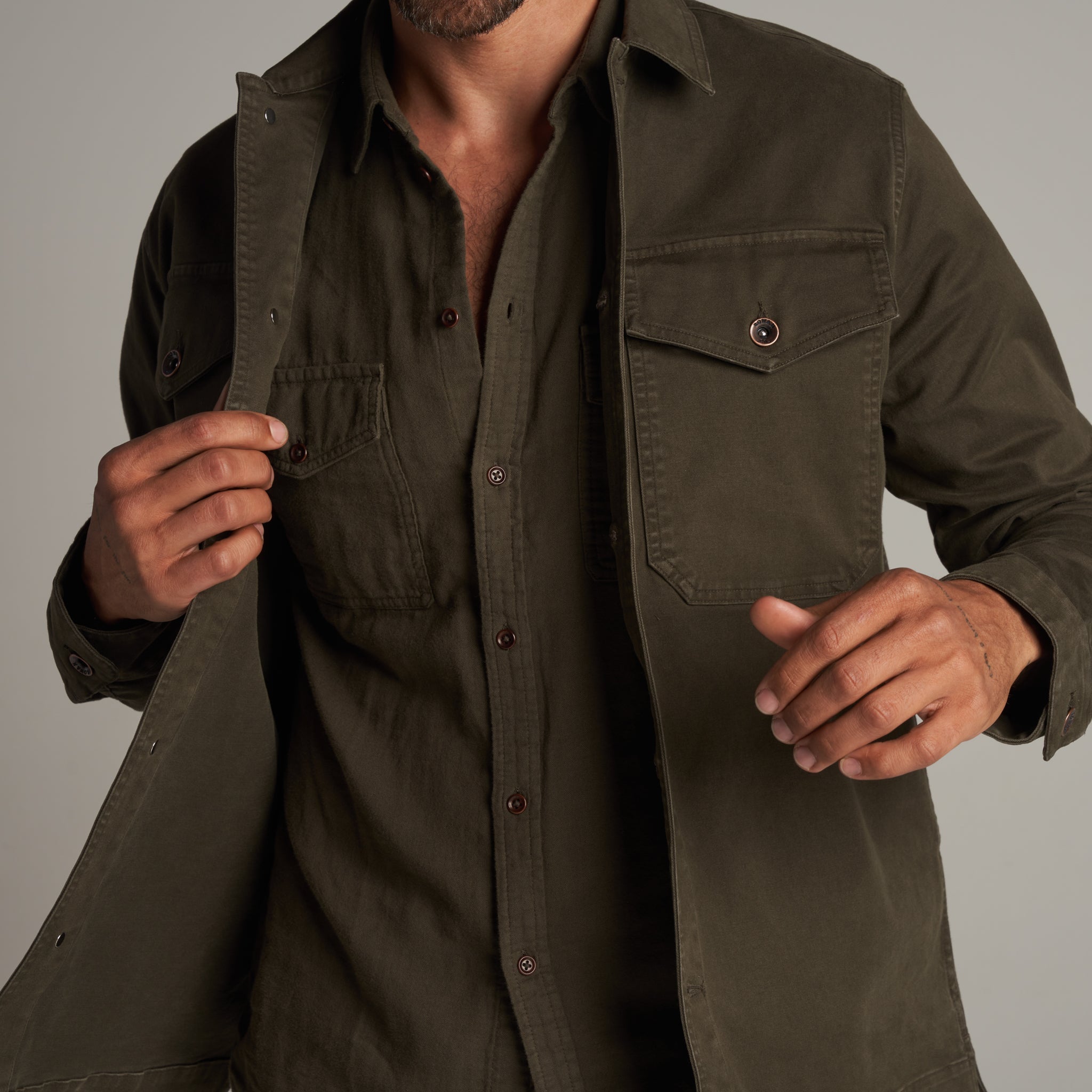 Odessa Mid-Century Twill Field Jacket