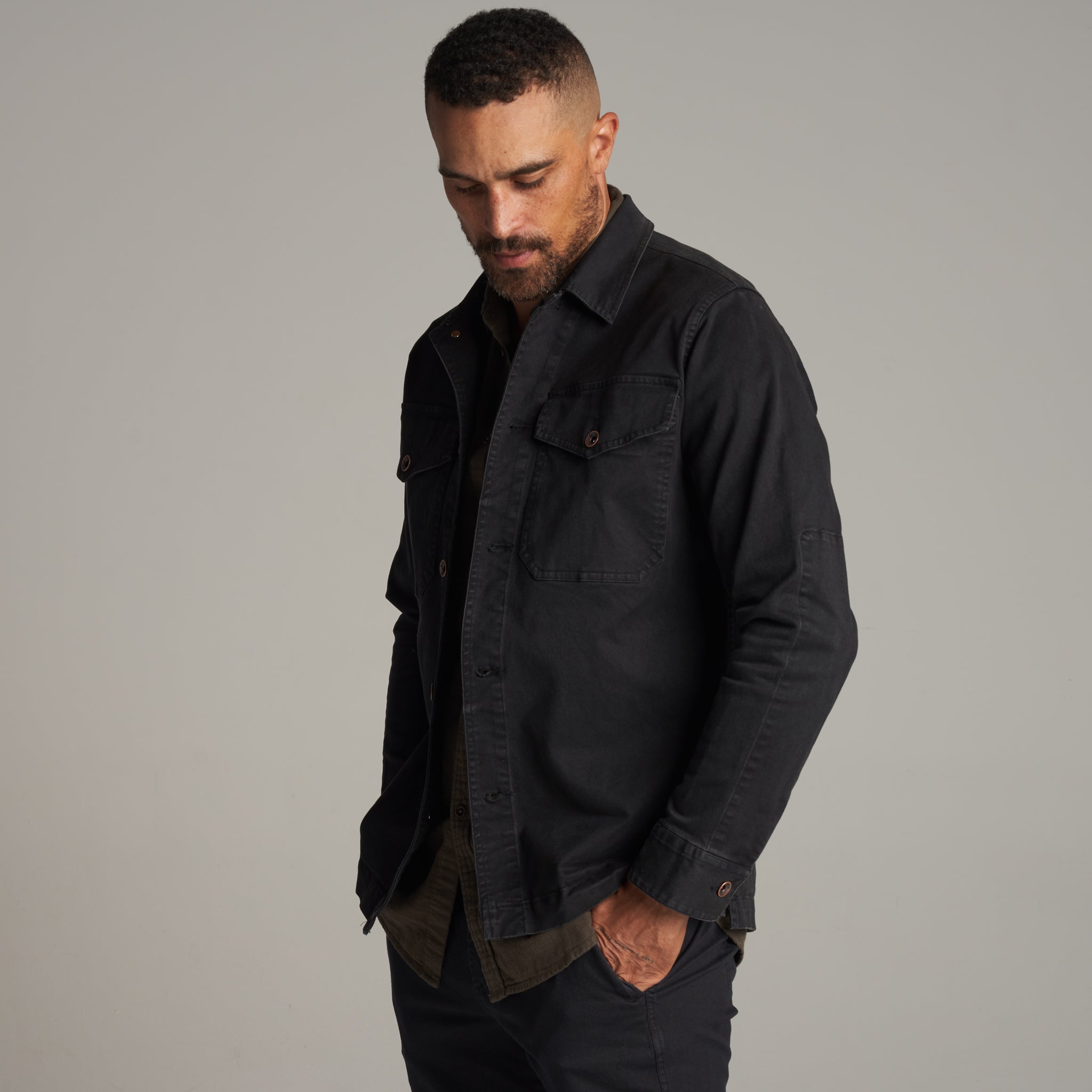 Odessa Mid-Century Twill Field Jacket