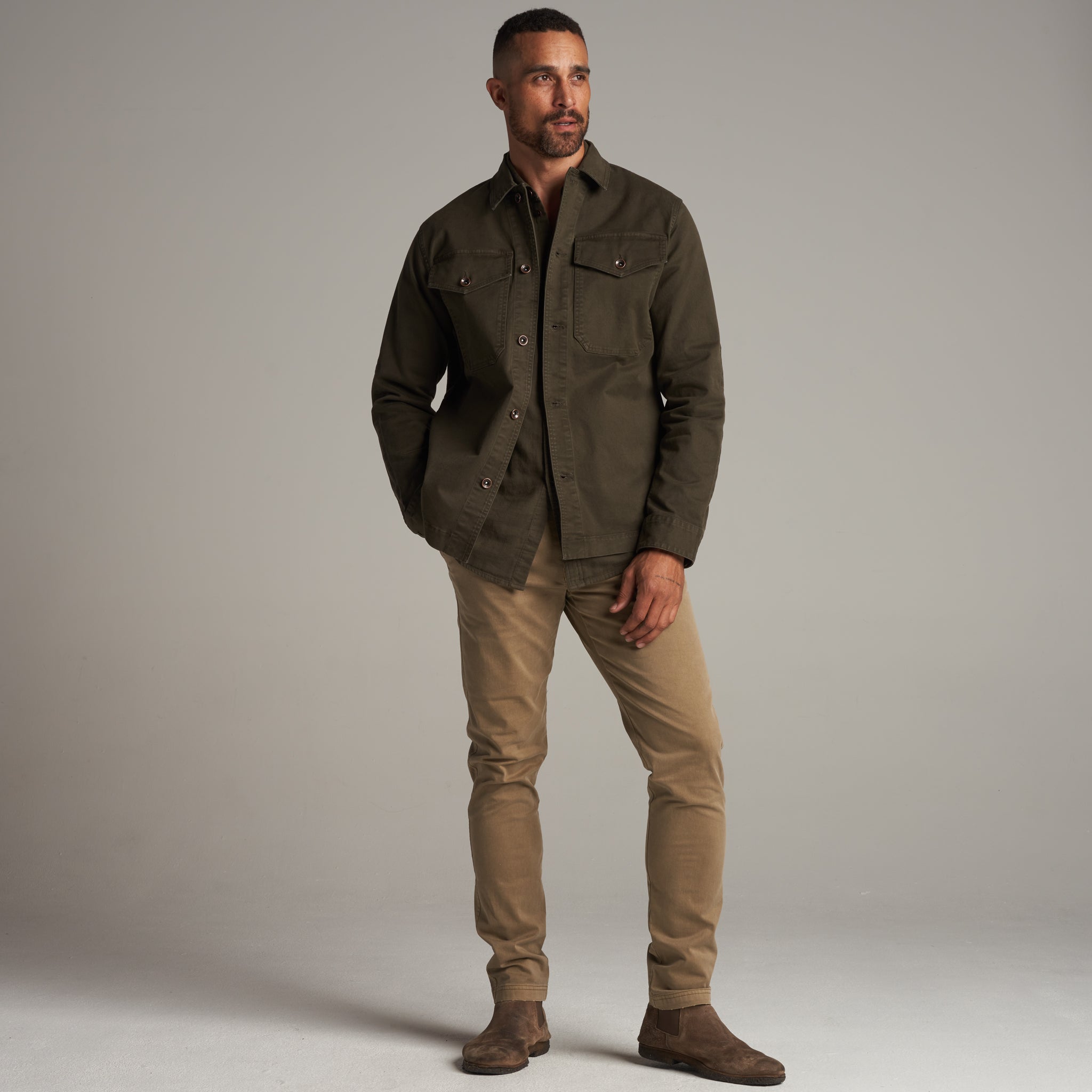 Odessa Mid-Century Twill Field Jacket