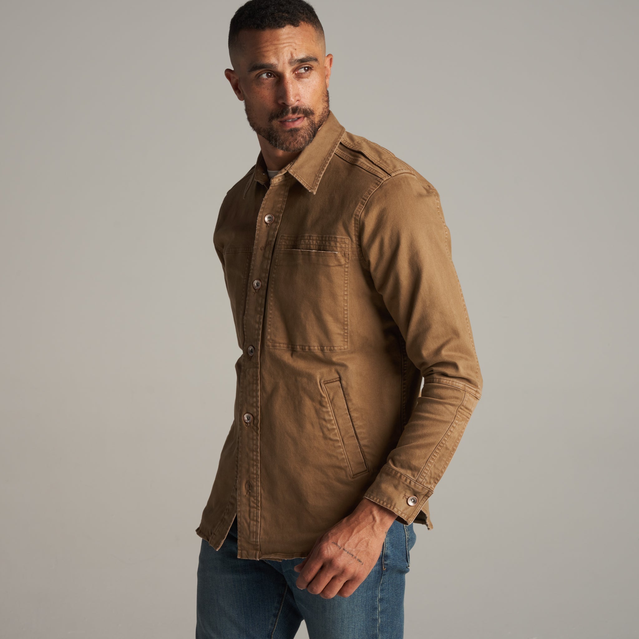Orion Mid-Century Twill Shirt Jacket