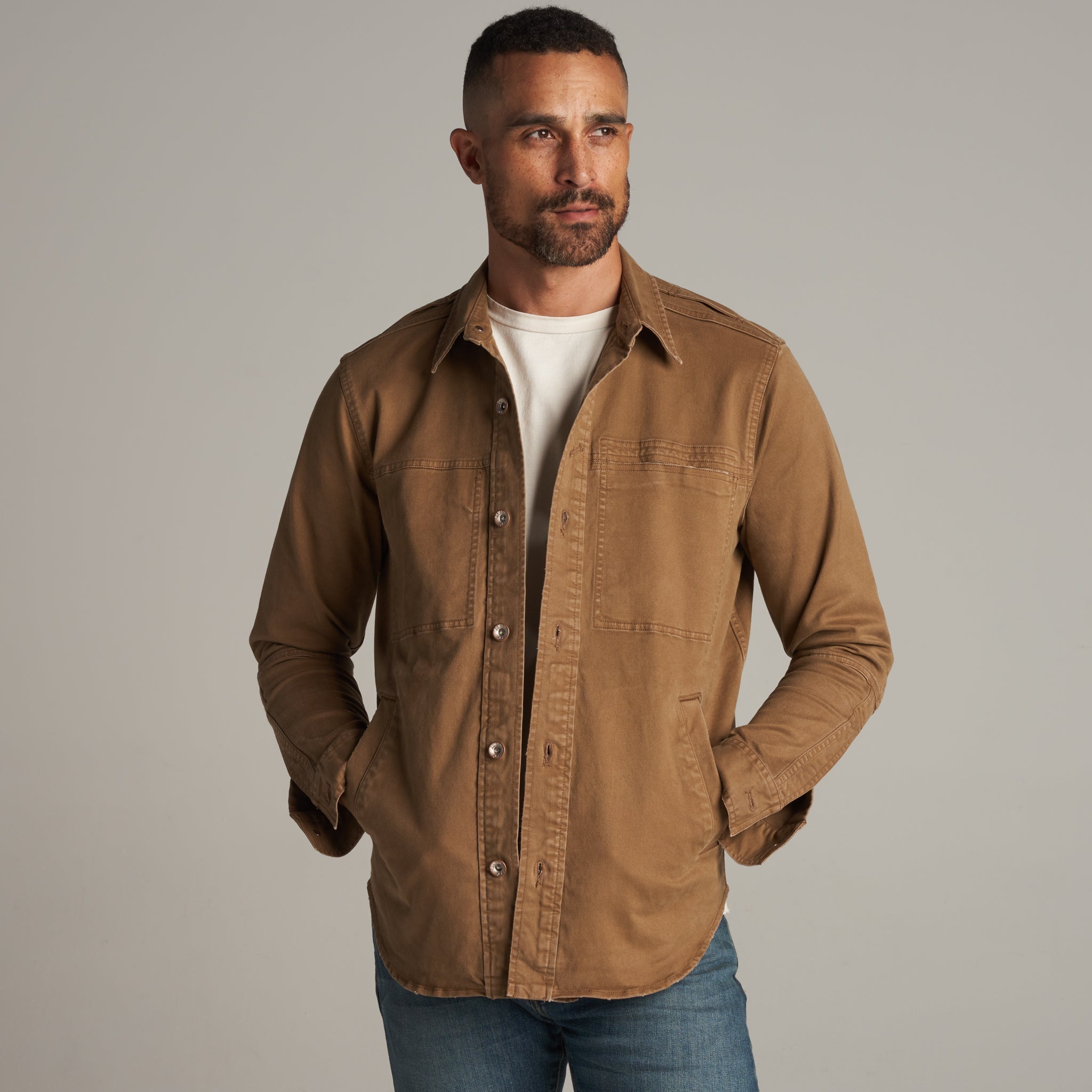 Orion Mid-Century Twill Shirt Jacket