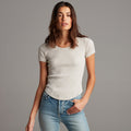 Oslo Scoop Neck Ribbed Tee
