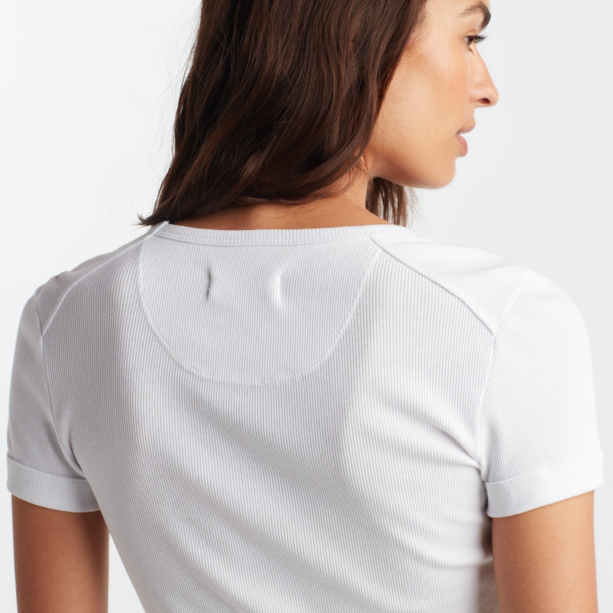 Oslo Scoop Neck Ribbed Tee