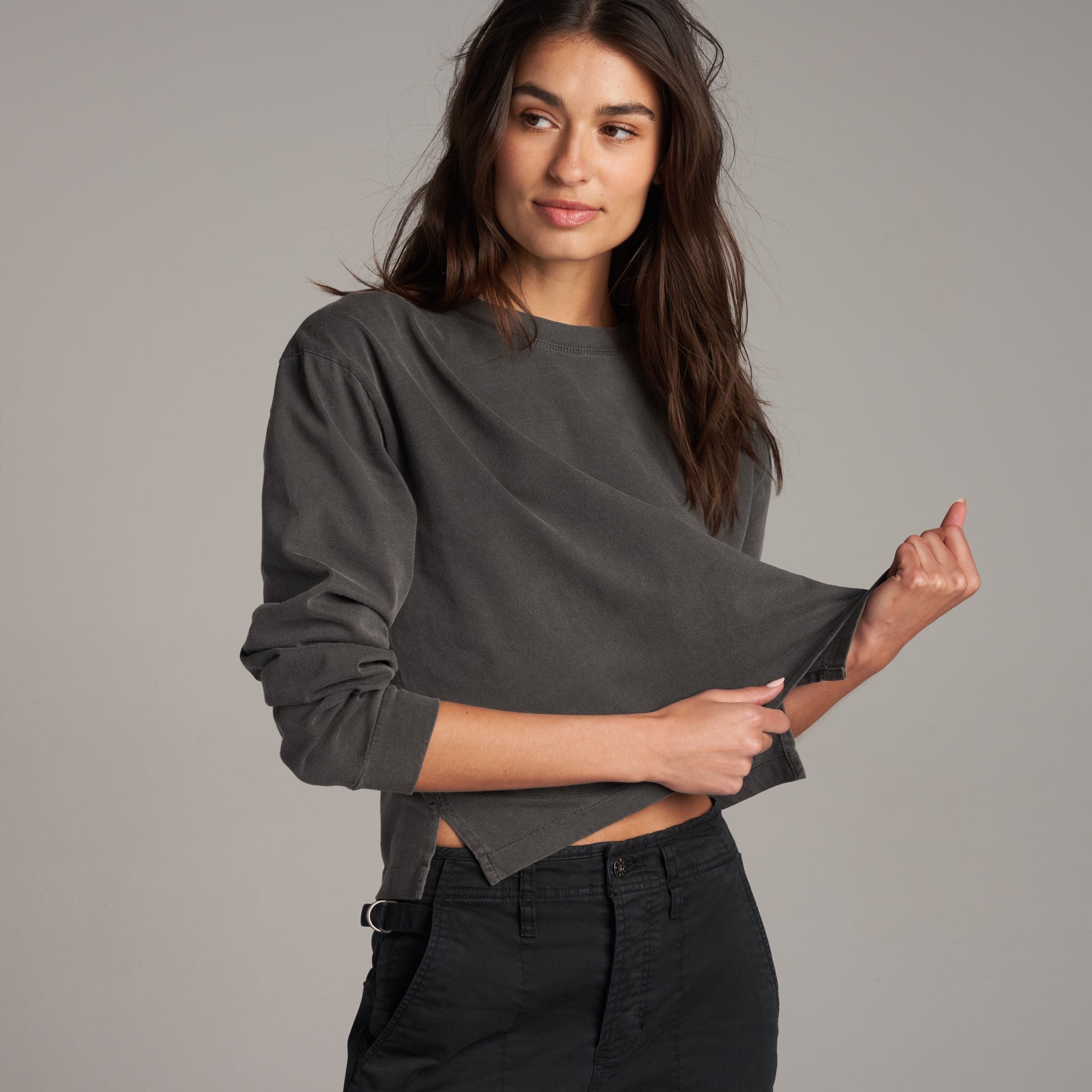 Reagan Long Sleeve Boyfriend Tee