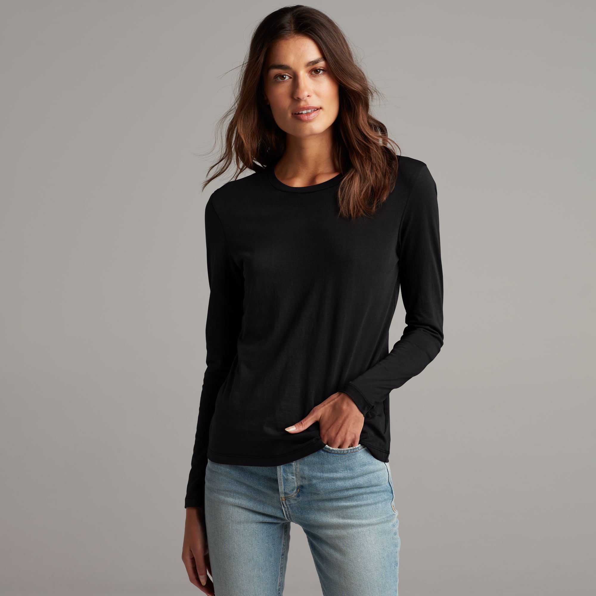 Tyler Long Sleeve Crew Neck Tee