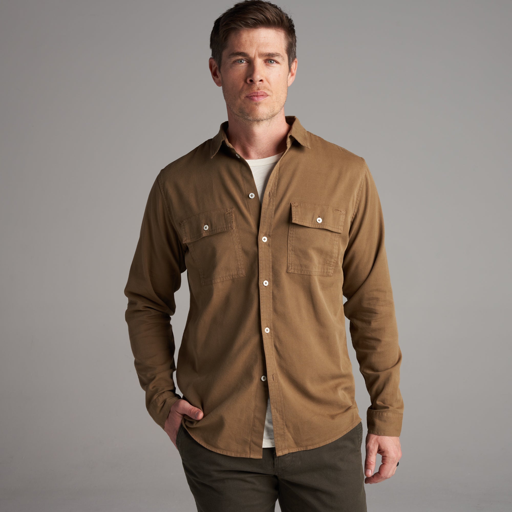 Warwick Heritage Twill Long Sleeve Shirt