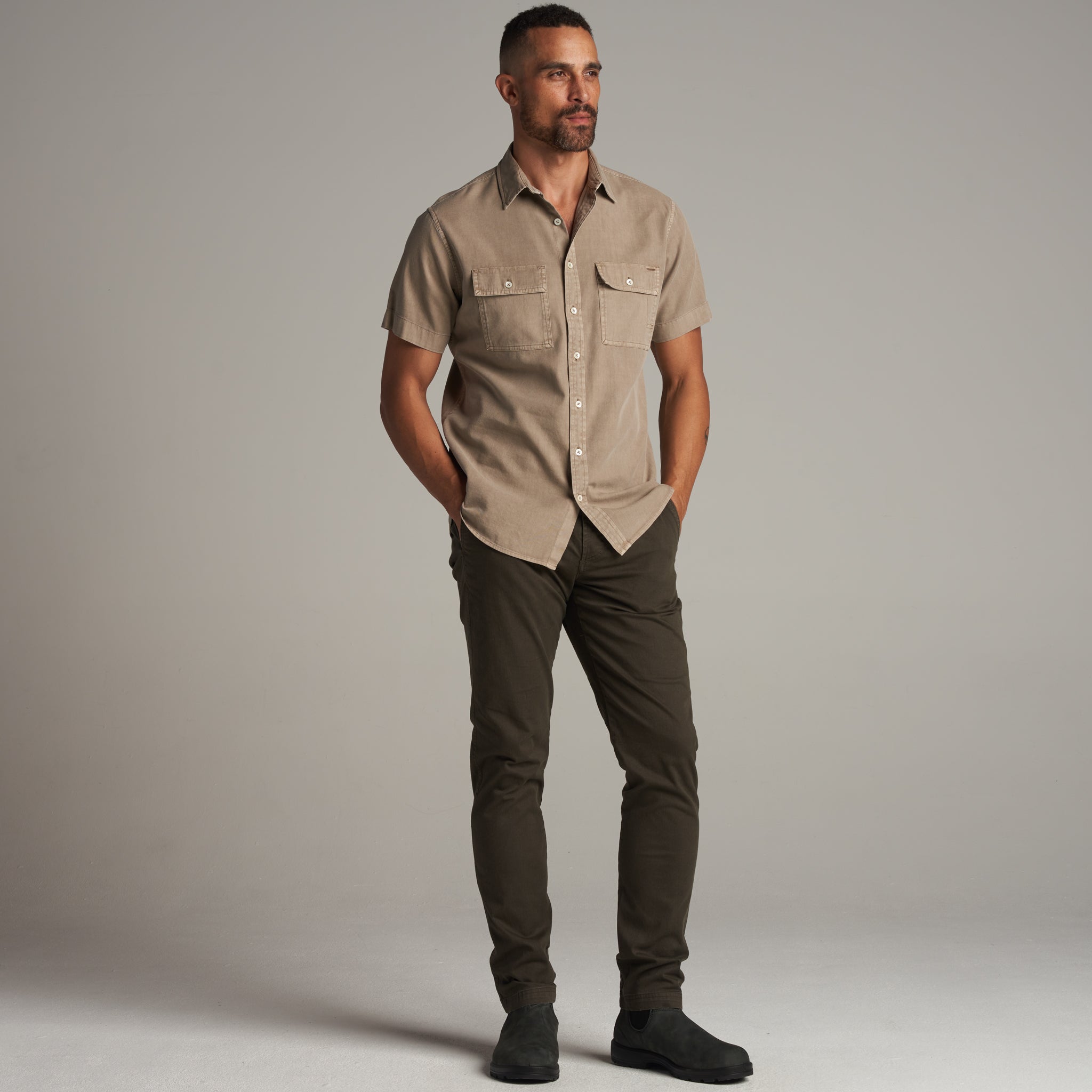 Riley Heritage Twill Short Sleeve Shirt