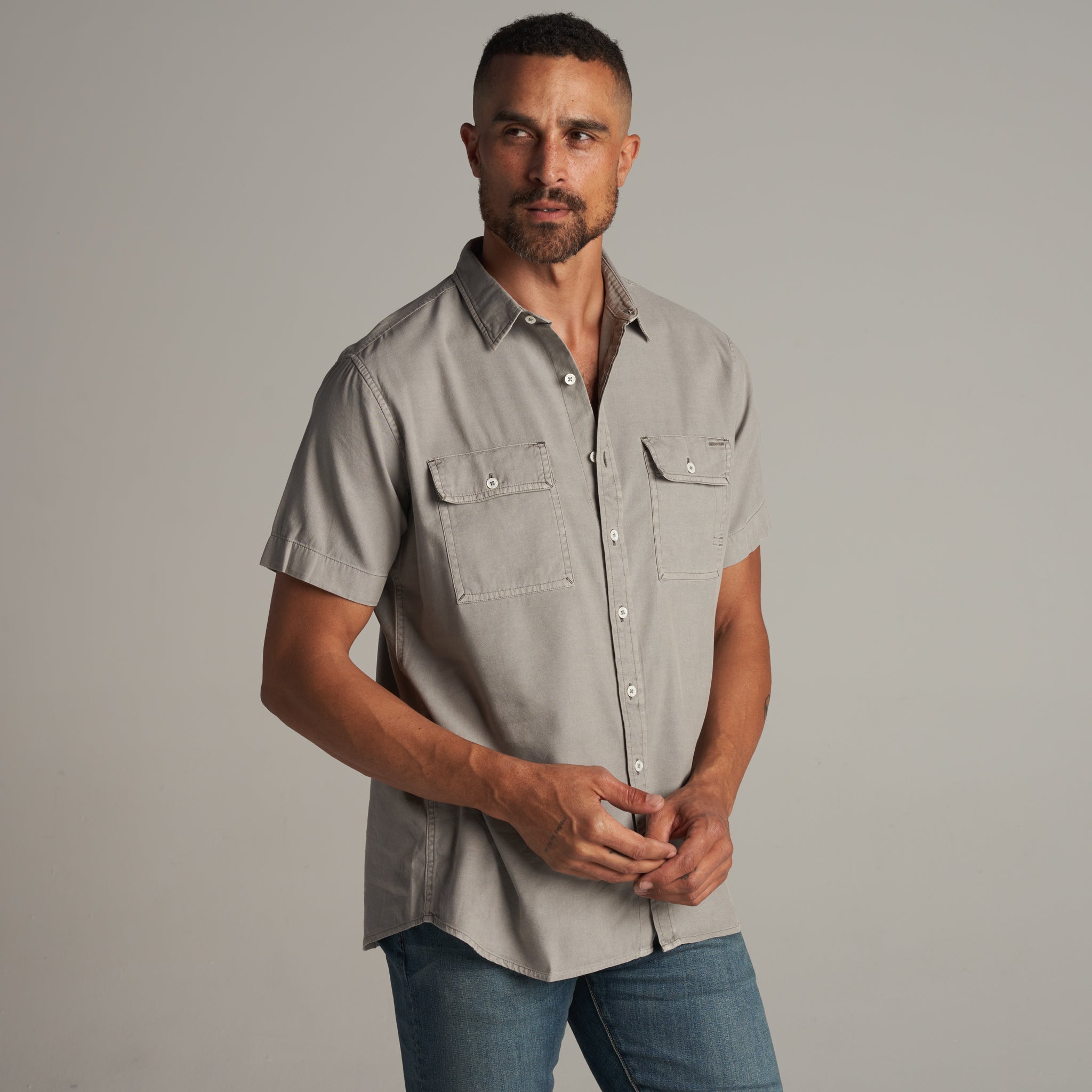 Riley Heritage Twill Short Sleeve Shirt