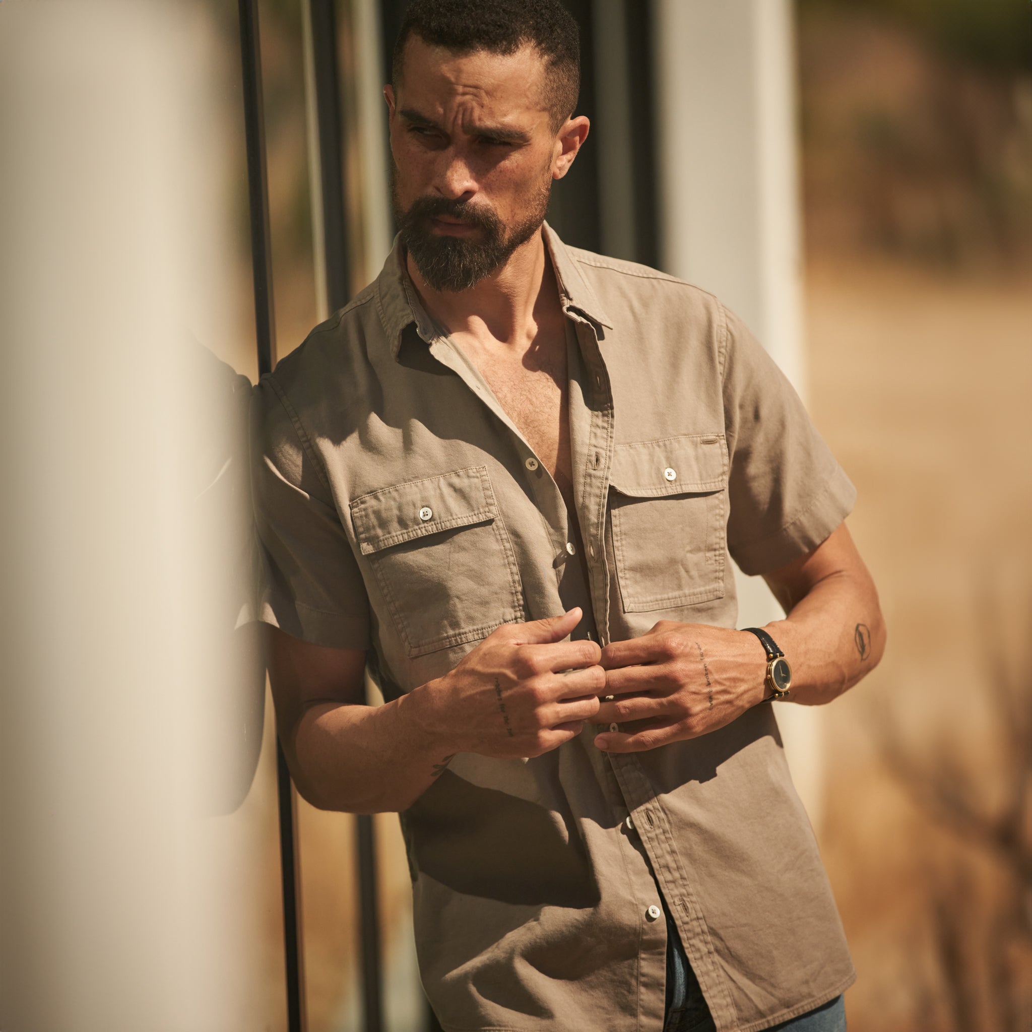 Riley Heritage Twill Short Sleeve Shirt